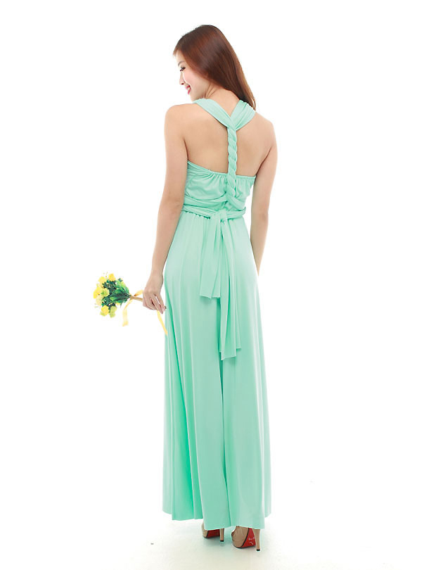 Cherie Convertible Maxi Dress in Tiffany